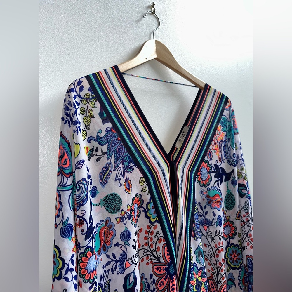 MILLY Swimwear Women’s Cover Up Kaftan Floral Print Size S/M